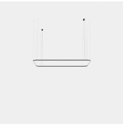 LedsC4 - Luminaria colgante rectangular Geometric superficie 4000x2500mm LED 96 blanco neutro 4000K DALI-2 blanco 6688lm