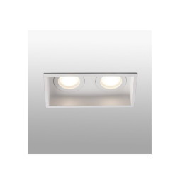 FARO - Empotrable HYDE cuadrado 2L 8W GU10 blanco