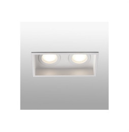 FARO - Empotrable HYDE cuadrado 2L 8W GU10 blanco