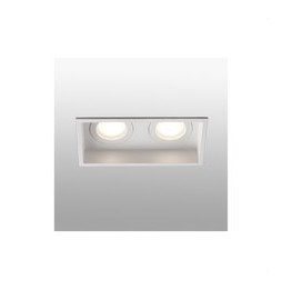 FARO - Empotrable HYDE cuadrado 2L 8W GU10 blanco