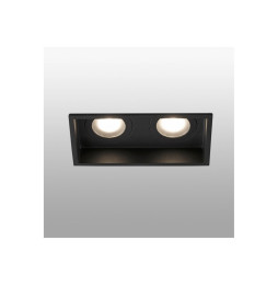 FARO - Empotrable HYDE cuadrado 2L 8W GU10 negro