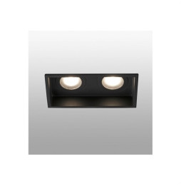 FARO - Empotrable HYDE cuadrado 2L 8W GU10 negro