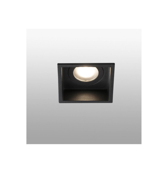 FARO - Empotrable HYDE cuadrado fijo GU10 8W negro