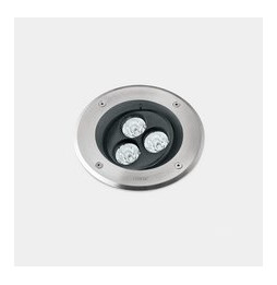 LedsC4 - Empotrable de suelo IP66-IP67 Gea Power LED Pro diámetro 185mm Efficiency LED 7 blanco cálido 3000K DALI-2 acero inoxid
