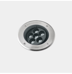 LedsC4 - Empotrable de suelo IP66-IP67 Gea Power LED Pro diámetro 185mm Efficiency LED 14.2 blanco cálido 3000K ON-OFF acero ino