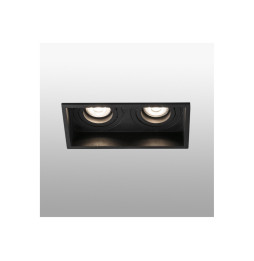 FARO - Empotrable HYDE cuadrado orientable 2L 8w GU10 negro