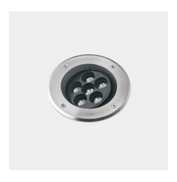 LedsC4 - Empotrable de suelo IP66-IP67 Gea Power LED Pro diámetro 185mm Efficiency LED 14.2 blanco cálido 3000K ON-OFF acero ino