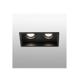 FARO - Empotrable HYDE cuadrado orientable 2L 8w GU10 negro