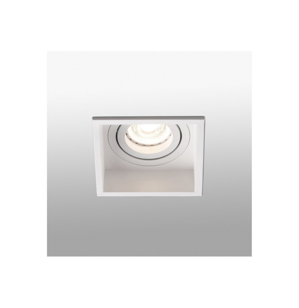 FARO - Empotrable HYDE cuadrado orientable GU10 8W blanco