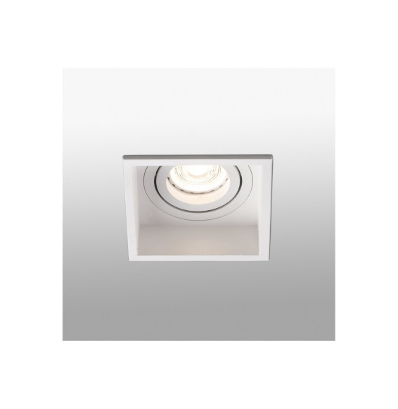 FARO - Empotrable HYDE cuadrado orientable GU10 8W blanco