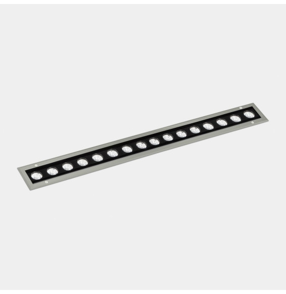 LedsC4 - Luminaria lineal IP65-IP67 Cube Pro Linear Efficiency 1000mm empotrable LED 64 RGBW DMX RDM gris 3942lm
