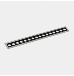 LedsC4 - Luminaria lineal IP65-IP67 Cube Pro Linear Efficiency 1000mm empotrable LED 64 RGBW DMX RDM gris 3942lm