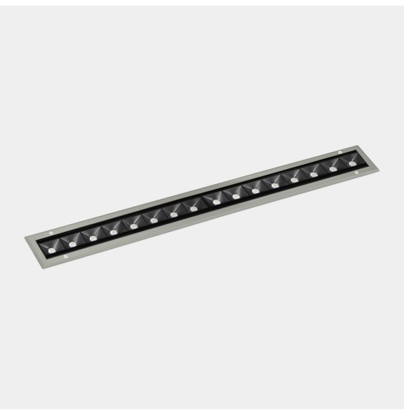 LedsC4 - Luminaria lineal IP65-IP67 Cube Pro Linear Efficiency 1000mm empotrable LED 64 RGBW DMX RDM gris 2688lm