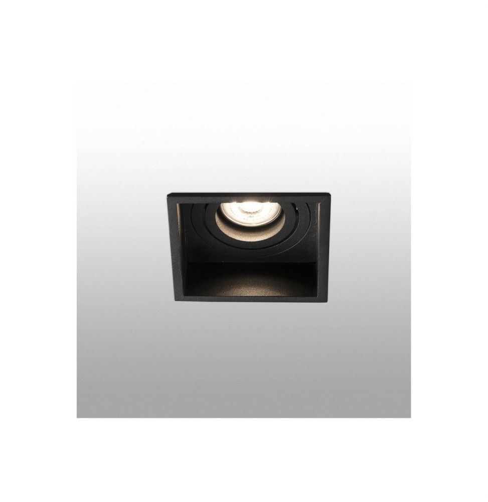 FARO - Empotrable HYDE cuadrado orientable GU10 8W negro