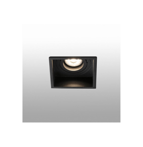 FARO - Empotrable HYDE cuadrado orientable GU10 8W negro