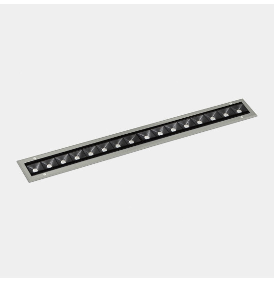 LedsC4 - Luminaria lineal IP65-IP67 Cube Pro Linear Efficiency 1000mm empotrable LED 64 RGBW DMX RDM gris 3808lm