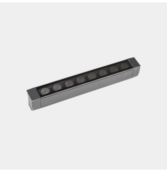 LedsC4 - Luminaria lineal IP65 Cube Pro Linear Comfort 500mm superficie LED 47.8 blanco cálido 2700K DALI/PUSH gris urbano 3555l