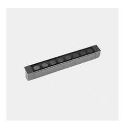 LedsC4 - Luminaria lineal IP65 Cube Pro Linear Comfort 500mm superficie LED 47.8 blanco cálido 2700K DALI/PUSH gris urbano 3555l