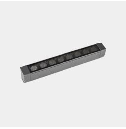 LedsC4 - Luminaria lineal IP65 Cube Pro Linear Comfort 500mm superficie LED 33 RGBW DMX RDM gris urbano 1568lm