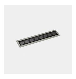 LedsC4 - Luminaria lineal IP65-IP67 Cube Pro Linear Comfort 500mm empotrable LED 47.8 blanco cálido 3000K DALI/PUSH gris 3555lm