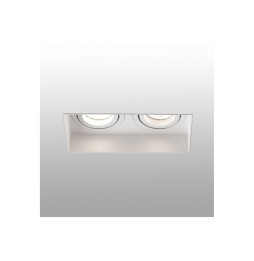 FARO - Empotrable HYDE cuadrado orientable S/M 2L 8W GU10 blanco