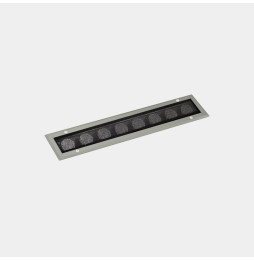 LedsC4 - Luminaria lineal IP65-IP67 Cube Pro Linear Comfort 500mm empotrable LED 47.8 blanco cálido 2700K DALI/PUSH gris 3555lm
