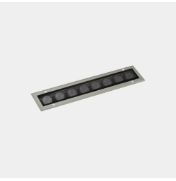 LedsC4 - Luminaria lineal IP65-IP67 Cube Pro Linear Comfort 500mm empotrable LED 47.8 blanco cálido 2700K DALI/PUSH gris 3555lm