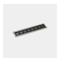 LedsC4 - Luminaria lineal IP65-IP67 Cube Pro Linear Comfort 500mm empotrable LED 33 RGBW DMX RDM gris 1568lm