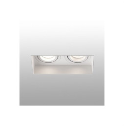 FARO - Empotrable HYDE cuadrado orientable S/M 2L 8W GU10 blanco