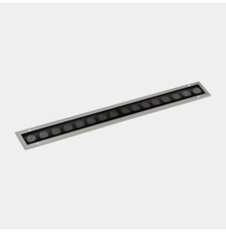 LedsC4 - Luminaria lineal IP65-IP67 Cube Pro Linear Comfort 1000mm empotrable LED 95 blanco cálido 2700K DALI/PUSH gris 7110lm