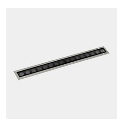 LedsC4 - Luminaria lineal IP65-IP67 Cube Pro Linear Comfort 1000mm empotrable LED 95 blanco cálido 2700K DALI/PUSH gris 7110lm