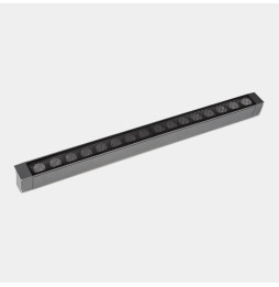 LedsC4 - Luminaria lineal IP65 Cube Pro Linear Comfort 1000mm superficie LED 64 RGBW DMX RDM gris urbano 3136lm