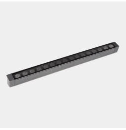 LedsC4 - Luminaria lineal IP65 Cube Pro Linear Comfort 1000mm superficie LED 64 RGBW DMX RDM gris urbano 3136lm
