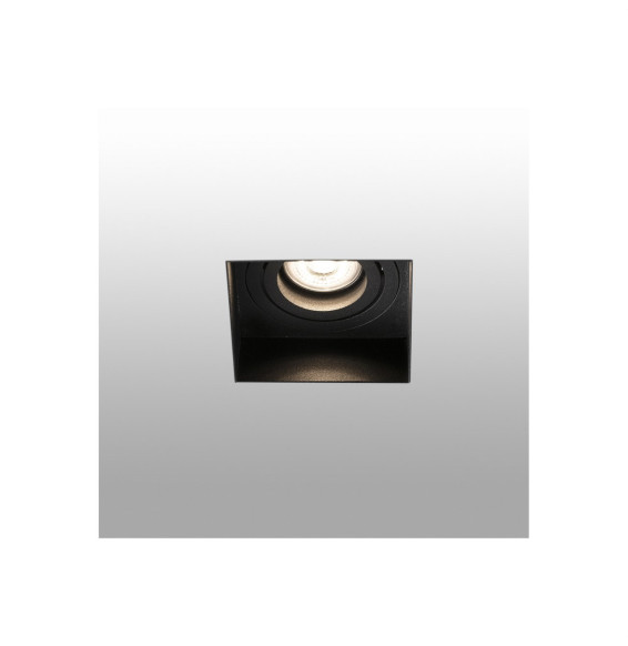 FARO - Empotrable HYDE cuadrado orientable S/M GU10 8W negro
