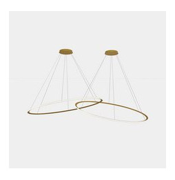 LedsC4 - Luminaria colgante circular Outward 2 Rings diámetro 2000 horizontal LED 516 blanco neutro 4000K ON-OFF 21044lm