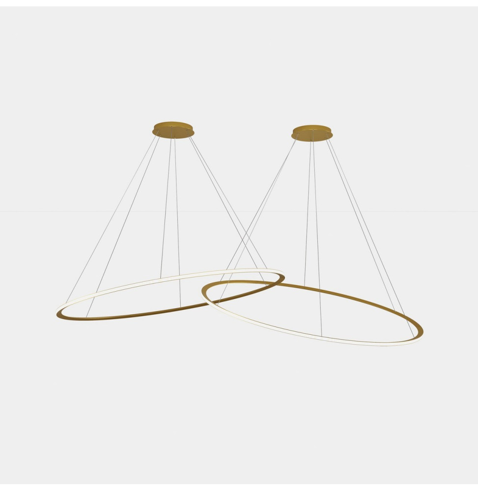 LedsC4 - Luminaria colgante circular Downward 2 Rings diámetro 2000 horizontal empotrable LED 516 blanco neutro 4000K DALI-2 175 LedsC4 - Luminaria colgante circular Downward 2 Rings diámetro 2000 horizontal empotrable LED 516 blanco neutro 4000K DALI-2 175
