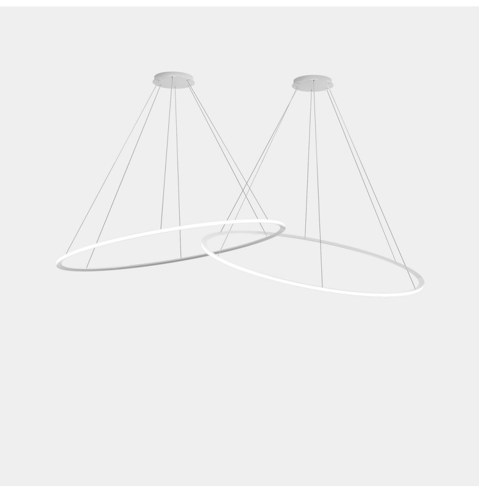 LedsC4 - Luminaria colgante circular Downward 2 Rings diámetro 2000 horizontal empotrable LED 516 blanco cálido 2700K DALI-2 bla LedsC4 - Luminaria colgante circular Downward 2 Rings diámetro 2000 horizontal empotrable LED 516 blanco cálido 2700K DALI-2 bla