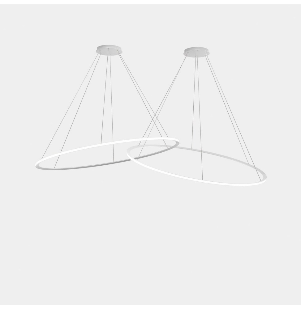 LedsC4 - Luminaria colgante circular Downward 2 Rings diámetro 2000 horizontal empotrable LED 516 blanco cálido 2400K DALI-2 bla LedsC4 - Luminaria colgante circular Downward 2 Rings diámetro 2000 horizontal empotrable LED 516 blanco cálido 2400K DALI-2 bla