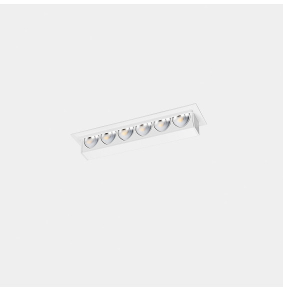 LedsC4 - Downlight Bento pared 6 LEDS 6 blanco cálido 3000K CRI 90 blanco IP20 468lm