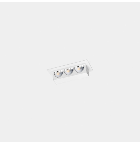 LedsC4 - Downlight Bento pared 3 LEDS 3 blanco cálido 2700K CRI 90 negro IP20 207lm