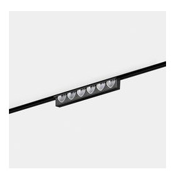 LedsC4 - Luminaria empotrable Bento 6 LEDS pared bajo voltaje 6 blanco cálido 3000K CRI 90 ON-OFF negro 468lm