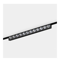 LedsC4 - Luminaria empotrable Bento 12 LEDS pared bajo voltaje 12 blanco cálido 3000K CRI 90 ON-OFF negro 921lm