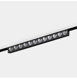 LedsC4 - Luminaria empotrable Bento 12 LEDS pared bajo voltaje 12 blanco cálido 2700K CRI 90 ON-OFF negro 829lm