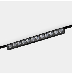 LedsC4 - Luminaria empotrable Bento 12 LEDS pared bajo voltaje 12 blanco cálido 2700K CRI 90 ON-OFF negro 829lm