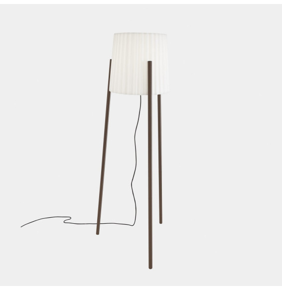 LedsC4 - Luminaria portátil Barcino E27 60W marrón