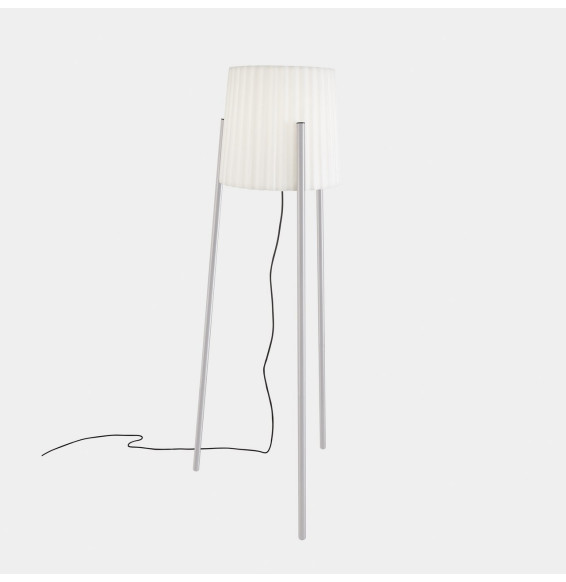 LedsC4 - Luminaria portátil Barcino E27 60W gris