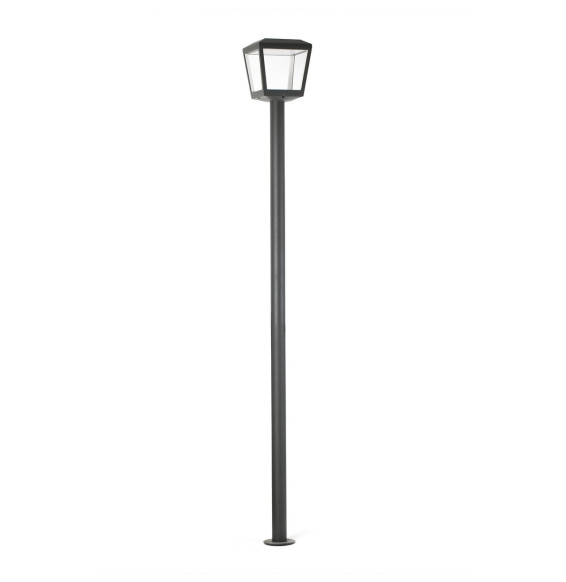 FARO - Farola PLAZA LED 18W 3000K gris oscuro