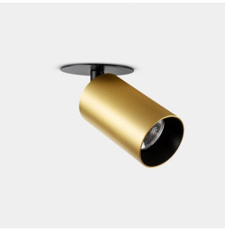 LedsC4 - Proyector Atom empotrable diámetro 52mm 12.1 blanco cálido 2700K CRI 90 44.7° oro mate 778lm