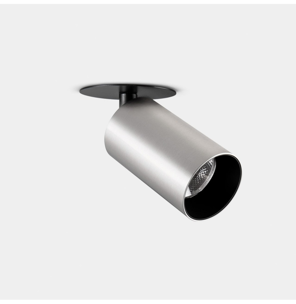 LedsC4 - Proyector Atom empotrable diámetro 52mm 12.1 blanco cálido 2700K CRI 90 20.1° níquel satinado 853lm