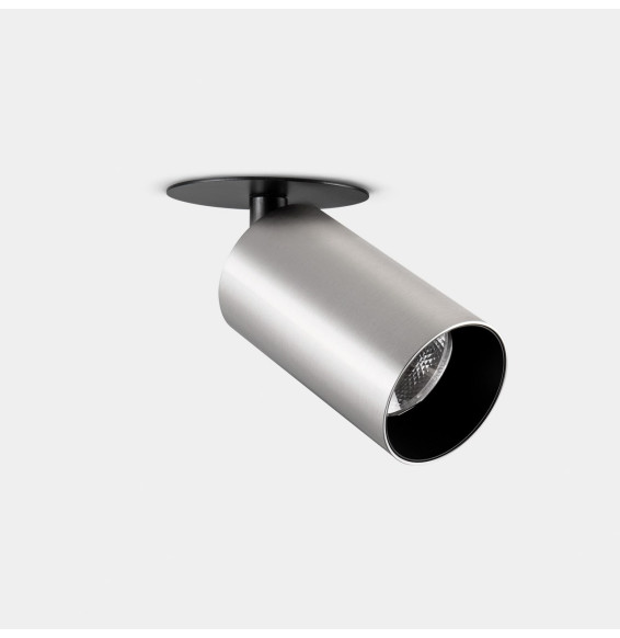 LedsC4 - Proyector Atom empotrable diámetro 52mm 12.1 blanco cálido 2700K CRI 90 20.1° níquel satinado 853lm